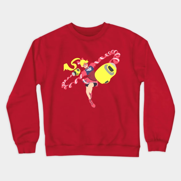 Minimalist Ribbon GIrl Crewneck Sweatshirt by Blitzitron25